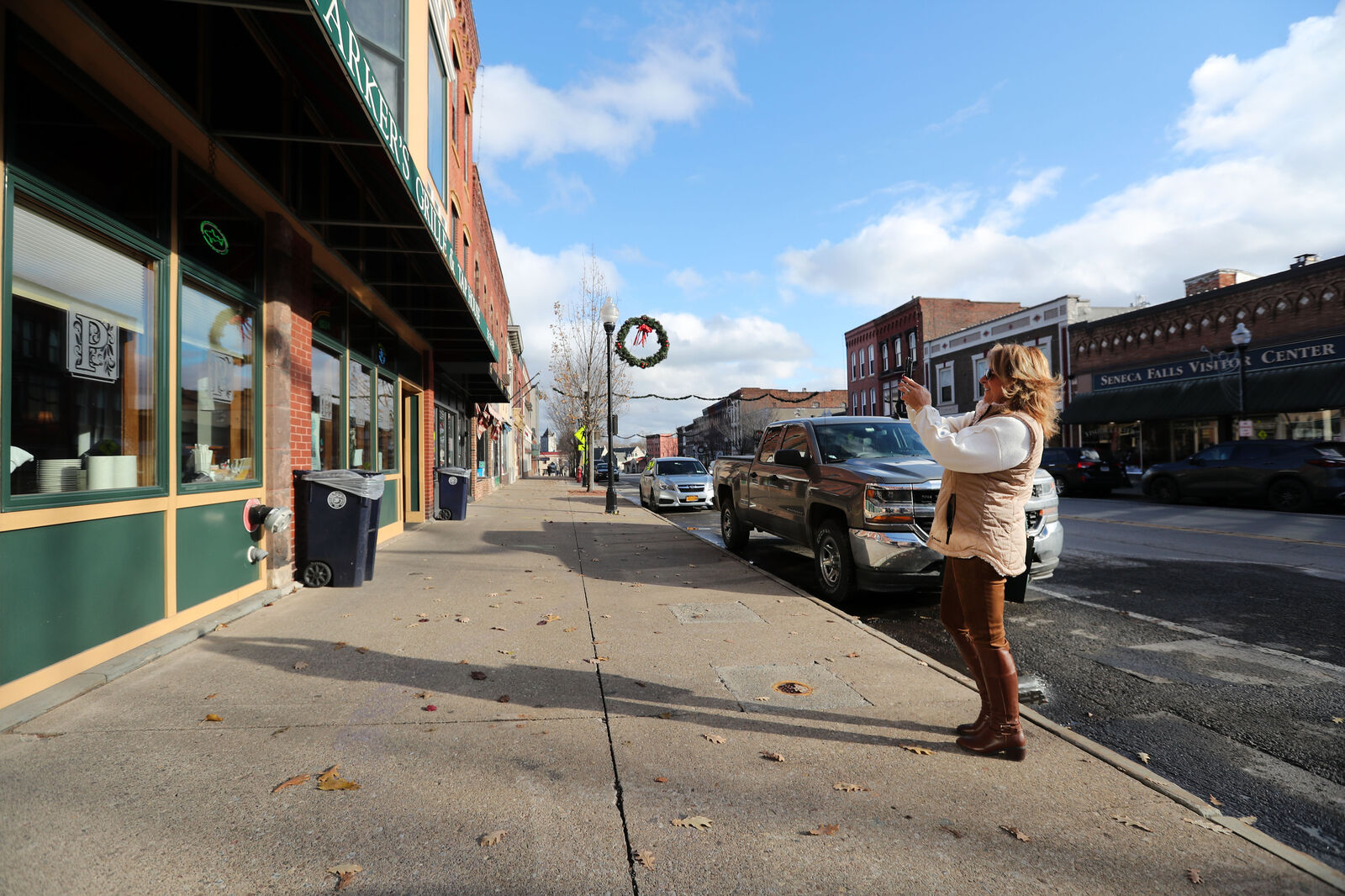 Snapping photos Downtown